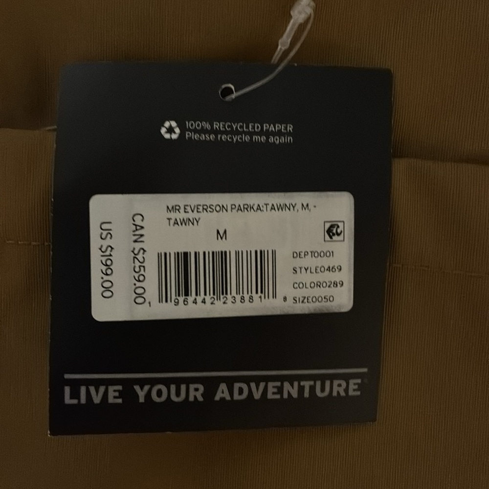 Eddie Bauer Hooded Raincoat in Mustard - Picture 7 of 7